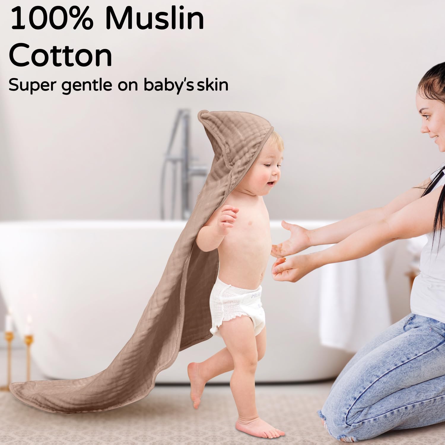 مناشف أطفال بغطاء للرأس من الم - مراجعة Spa Towel وسعره