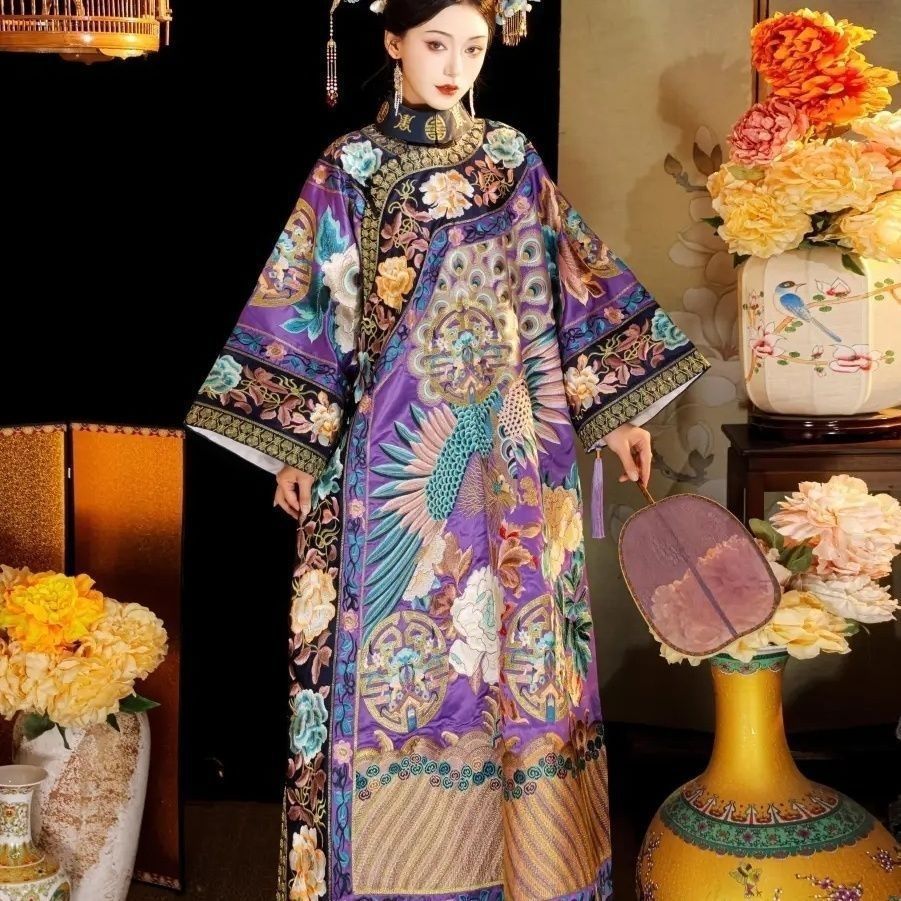 فستان هانفو تقليدي صيني مطبوع  - مراجعة Bathrobe وسعره