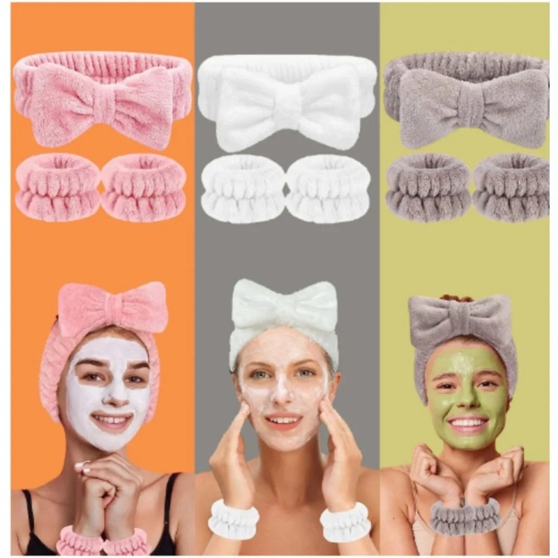 3 قطع من عصابات الرأس والمعصم  - مراجعة Spa Towel وسعره