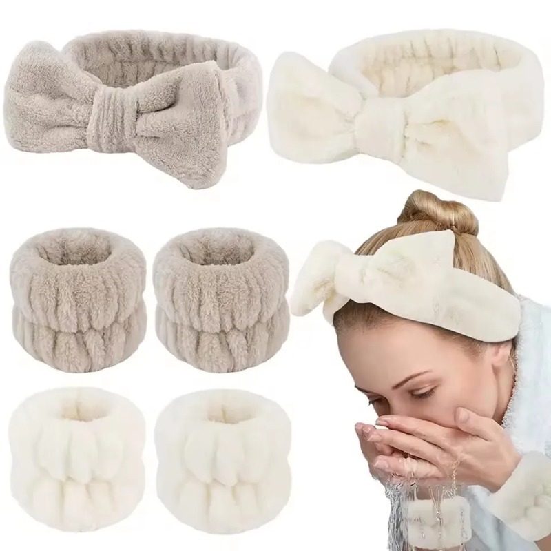 3 قطع من عصابات الرأس والمعصم  - مراجعة Spa Towel وسعره